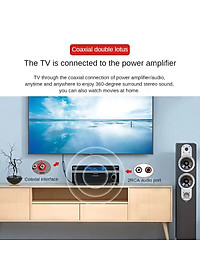 SOAIY Cáp Chuyển Âm Thanh Quang SPDIF, Đồng Trục Coxial Ra AV, AUX 3.5mm, Digital To Analog JH-Z239E Dài 1.5m - Hàng Nhập Khẩu