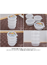 Bộ 04 hộp chia thức ăn dặm cho bé Nakaya 70ml nhựa PP cao cấp an toàn cho bé - made in Japan