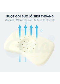 Gối cao su non trẻ em thiết kế công thái học cho bé từ 1-6 tuổi - Hàng cao cấp với ruột gối đục lỗ thoáng khí