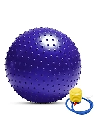 Bóng Tập Yoga 65cm Cao Cấp Bóng Gai Tặng Bơm bóng và Bộ Kim bóng dự phòng Loại dày 2mm