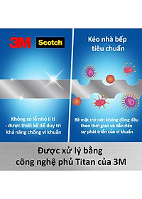 Kéo nhà bếp Scotch 3M tay cầm màu đỏ cao cấp có thể tháo rời, lưỡi kéo sắc bén, chống gỉ sét, kháng khuẩn KS-DTR, Red