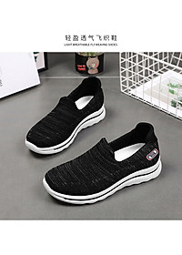Giày thể thao nữ, giày chạy bộ đế êm nhẹ, thoáng khí đế cao su đúc, chống trơn trượt hạn chế mòn  – GNU2079