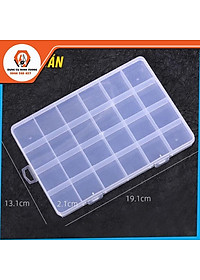 Hộp nhựa 8/10/15/24/36 ngăn đựng linh kiện điện tử, ốc vít, phụ kiện trang sức, mô hình đa năng