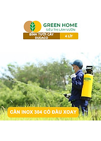 Bình Tưới Cây Dudaco, GreenHome, 4 Lít, Phun Xa 2 Chế Độ, Bơm Nhẹ Tay, Tưới Cây Phun Sương, Bền, Đẹp