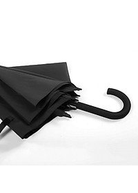 Ô dù đen trơn cán dài 90cm