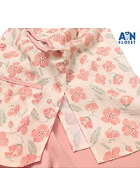 Bộ bà ba dài áo tay ngắn bé gái họa tiết Hoa Anh Thảo quần lụa hồng - AICDBGJZGS1Q - AIN Closet