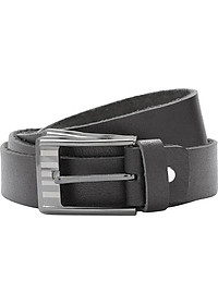 Thắt Lưng Nam Da Bò 1 Lớp Huy Hoàng HT4105 (120 x 3.5 cm) - Đen