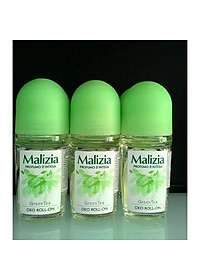Lăn khử mùi trà xanh Malizia Profumo Green Tea 50ml (nữ) tặng kèm móc khóa