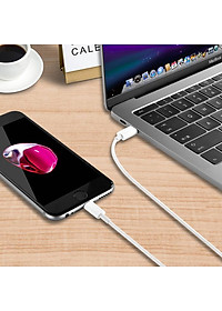 Dây cáp sạc nhanh đầu USB-C to light sạc  cho iPhone / iPad dài 100cm hiệu CHOETECH S-MT009L cho iPhone / iPad (sạc nhanh 2.4A, chất liệu cao cấp, chip sạc thông minh) - Hàng chính hãng