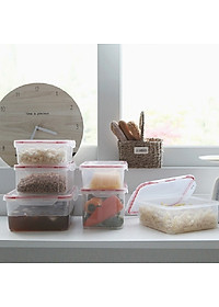 Hộp nhựa trong đựng thực phẩm chữ nhật 2,3 lít - Hàng nội địa Nhật Bản