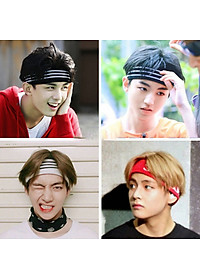 Băng đô nam nữ dệt kim bản to headband Kpop, Cpop dùng tập thể thao thấm hút mồ hôi tốt TB09 (Chọn mẫu)