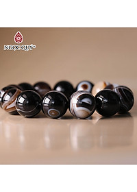 Vòng tay đá mã não mắt rồng mệnh thủy, mộc - Ngọc Quý Gemstones