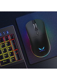 Chuột Led Không Dây Pin sạc T25 Gaming Cổng sạc TypeC chống mỏi cổ tay cho máy tính laptop hàng nhập khẩu