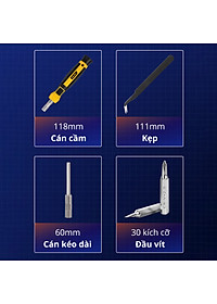 Bộ Tua Vít Sửa Chữa Đa Chức Năng Deli - 30 Đầu Vít Cao Cấp - Chất Liệu Siêu Bền, Thiết Kế Gọn Nhẹ Tinh Tế