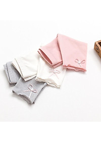 Quần legging dài cho bé gái Easy Baby họa tiết nơ, chất cotton thoáng mát cho bé từ 12-24kg (SL-037G)