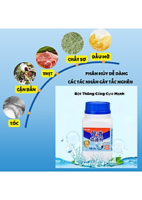 Chai Bột Thông Cống Cực Mạnh Tẩy Vệ Sinh Bồn Cầu, Bồn Rửa Chén Bát, Đường Ống, Bồn Rửa Mặt Cực Kì Hiệu Quả