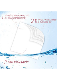 Giấy ăn Slisoft Trắng 100 tờ x 3 lớp, khăn giấy khô thân thiện môi trường không chất tẩy trắng an toàn cho cả gia đình