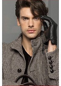 Bao tay da nam BHY8717 Găng tay nam da cừu. thoải mái lái xe, Lót lông giữ ấm