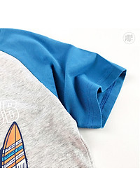 Bộ Bé Trai Bigfox, Bộ Cộc Tay Trẻ Em Mùa Hè Chất Cotton Mát In Hình Ván Lướt Sóng