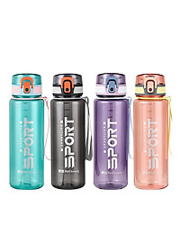 Bình Đựng Nước Thể Thao 650ML Chất Liệu Nhựa PP Nguyên Sinh An Toàn - Hàng Chính Hãng