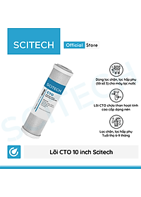 Lõi lọc nước số 3 CTO 10 inch dùng trong máy lọc nước RO, bộ lọc thô - Hàng chính hãng