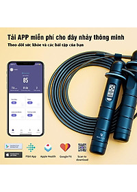 Dây Nhảy Thể Dục, Dây Nhảy Đếm Số Lõi Thép Kết Nối Điện Thoại Chính Hãng Sailaza SR-1211