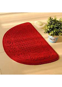 Thảm Chùi Chân Vải Hình Bán Nguyệt TOKDODO Chống Trượt Cao Cấp.