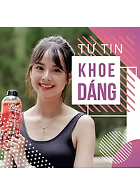 Hộp 30 gói trà detox hoa quả sấy khô 3 vị robimart giảm cân, giữ dáng, đẹp da - tặng kèm bình 1000ml, đường