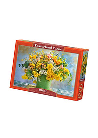 Xếp hình puzzle Spring Flowers in Green Vase 1000 mảnh CASTORLAND C1045672
