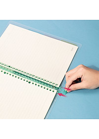 Sổ Tay Ghi Chép B5 Gáy Lò Xo 60 Trang Deli - Xanh Dương/Hồng/Vàng/Xanh Lá - QHB560