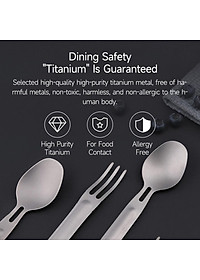 Muỗng Nĩa Xiaomi Youpin Nextool Bằng Thép Không Gỉ Tiện Lợi Cho Dã Ngoại Hàng nhập khẩu