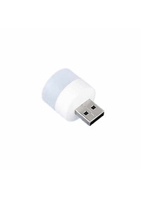 Đèn ngủ mini hình tròn bóng LED - Cổng USB - HT