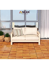 Vỉ Lót Sàn Ban Công Loại Dài 60cm Màu Vàng Thương Hiệu ANKAN Dùng Để Lót Ban Công Sân Vườn Sân Thượng Hành Lang Văn Phòng (1 Vỉ)