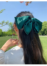 Kẹp tóc nơ Hàn Quốc bản to, kẹp nơ sau dễ thương cực đẹp KT13 với chất liệu vải cao cấp đường may tinh tế