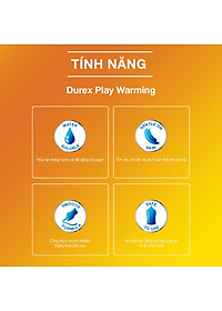 Gel bôi trơn Durex Play Warming 100ml / chai + Tặng bao cao su INNOVA Siêu gai