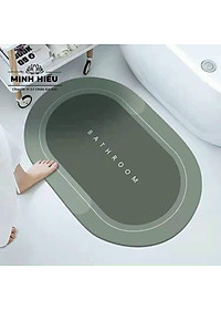 Thảm chùi chân siêu thấm nước cao cấp. thảm lau chân silicon chống trơn trượt chất liệu siêu bền Loại 1
