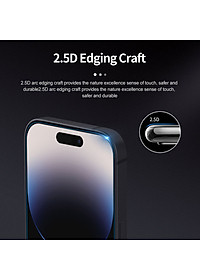 Bộ 2 miếng dán màn hình kính cường lực Full 3D cho Apple Watch Ultra 49mm hiệu WIWU iVista Chống va đập, vát cạnh 2.5D, hạn chế vân tay - Hàng nhập khẩu