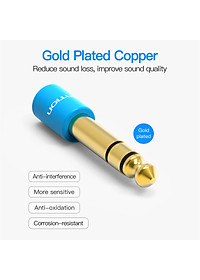 Đầu chuyển Audio 6.5mm (M) sang 3.5mm (F) Vention VAB-S01-L - Hàng chính hãng