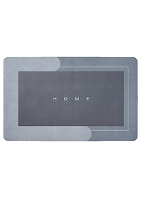 Thảm Lau Chân Nhà Tắm Đa Năng Chất Liệu Chống Trơn Trượt Cao Cấp 4 Lớp Thấm Hút Tốt 40x60cm Loại 1 - Hàng Chính Hãng MINIIN-( Màu Và Chữ Ngẫu Nhiên)