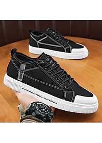 Giày Sneaker nam vải bò, giày thể thao nam kiểu dáng đơn giản, dễ phối đồ QA – 404