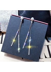 Bông tai ngọc trai tuarua dài phụ kiện nhỏ xinh