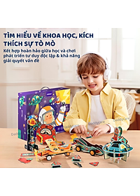 Đồ chơi lắp ráp mô hình lắp ghép robot vũ trụ, Đồ chơi khoa học Stem cho bé 5,6,7,8,9,10 tuổi Mideer stembox