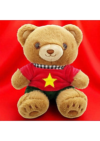 Gấu Bông Yêu Nước Áo Quốc Kỳ 20 cm - ZooZoo