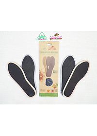 Lót giày lưới 2 lớp Hương Quế CI-06 làm từ vải lưới 2 lớp - vải cotton - bột quế giúp êm chân - ấm chân - phòng cảm cúm