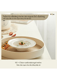 Nồi Chưng Yến Tiềm Thuốc Bắc Kho Cá Bear SB-NNC15 Gồm 6 Chức Năng Nấu Dung Tích 1.5 Lít Công Suất 120 W - Hàng Chính Hãng