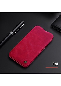 Bao Da Cao Cấp Da Thật Dành cho iPhone 13 Pro Max Chính Hãng Nillkin Qin  Có Ngăn Đựng Thẻ - Hàng Chính Hãng