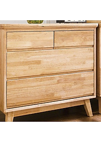 Tủ 4 Ngăn Kéo NbNatural Gỗ Tự Nhiên Ibie BSK4NBNR (80 x 42 cm)