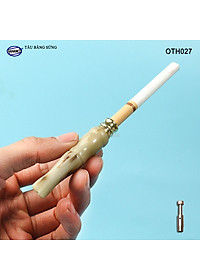 Tẩu bằng sừng sành điệu (OTH027) Thanh lọc, có lõi điều chỉnh hơi - HAHANCO