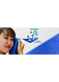 Áo Mưa Rando Trong Suốt 1 Đầu Có Kính Khẩu Trang 