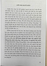 Để Hoàn Thành Tốt Luận Văn Ngành Luật ( Dùng cho sinh viên, học viên cao học và nghiên cứu sinh )